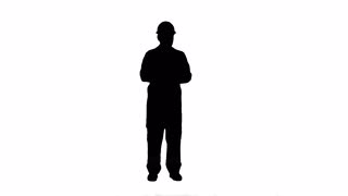 320x180 Silhouette Electrical Engineer Send A Message With Cell Phone