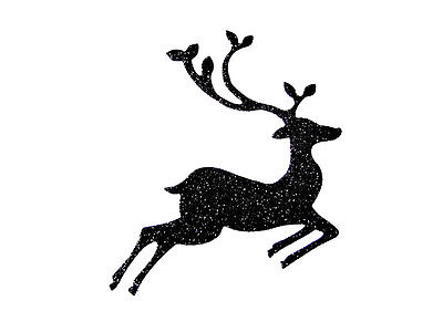 400x300 8 Christmas Leaping Deerreindeer Die Cuts, Br. Any Colourcard