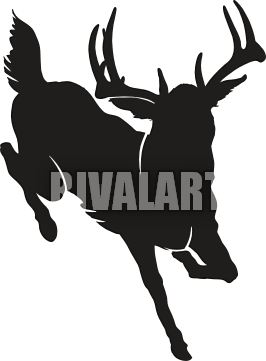 266x361 Leaping Deer Silhouette Clipart Panda