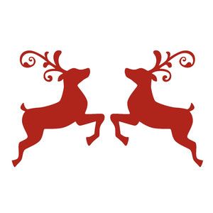 300x300 Leaping Reindeer Silhouette Design, Silhouettes And Cricut