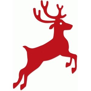 300x300 Leaping Reindeer Silhouette Design And Silhouettes