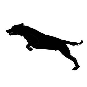 300x300 Wolf Leaping Silhouette Car Decal Sticker Ebay