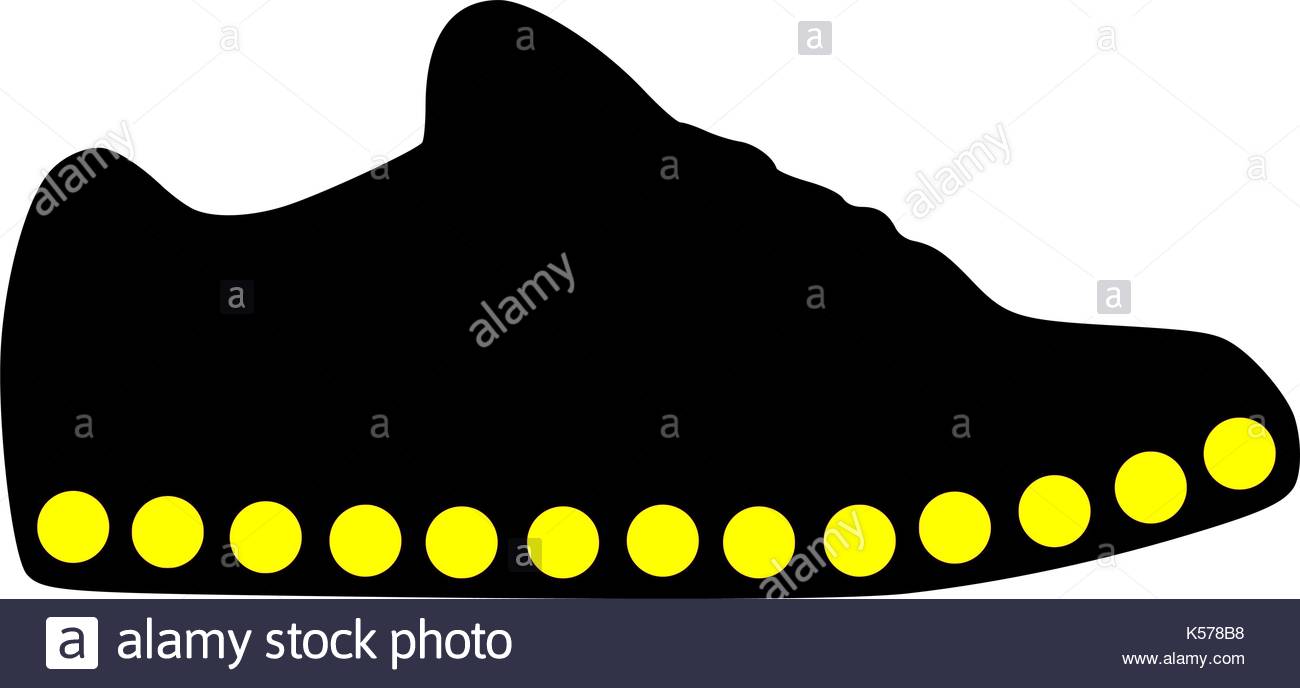 1300x688 Led Shoe Silhouette Stock Vector Art Amp Illustration, Vector Image