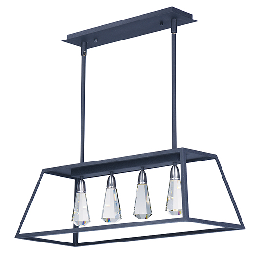 537x537 Silhouette 4 Light Led Linear Pendant