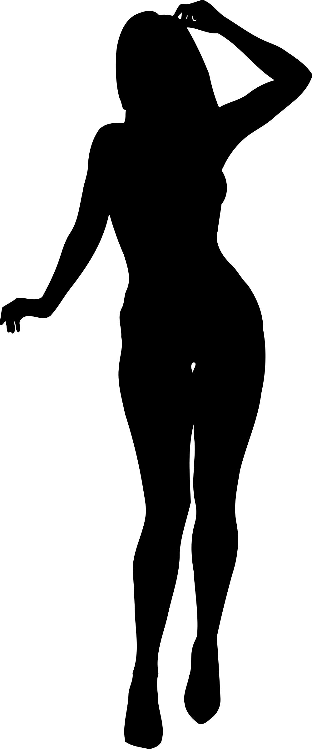 999x2400 Woman Silhouette 3 Icons Png