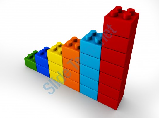 543x403 3d Multicolored Bar Graph Made By Lego Blocks Stock Photo