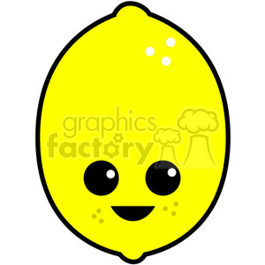 300x300 Royalty Free Lemon Cartoon Character Cute 392541 Vector Clip Art