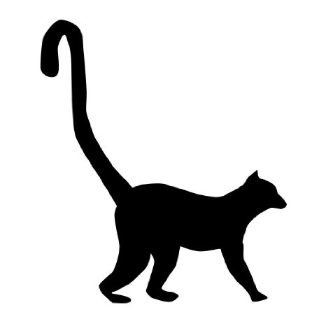 466x466 Lemur Silhouette