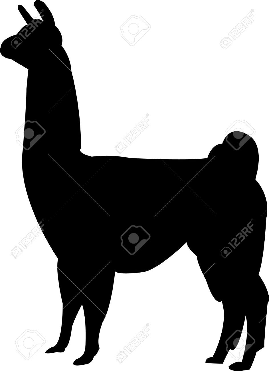 943x1300 Llama Outline