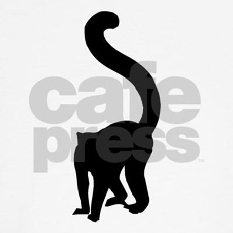 460x460 Lemur Silhouette Laundry Bag By Animalsilhouettesgifts