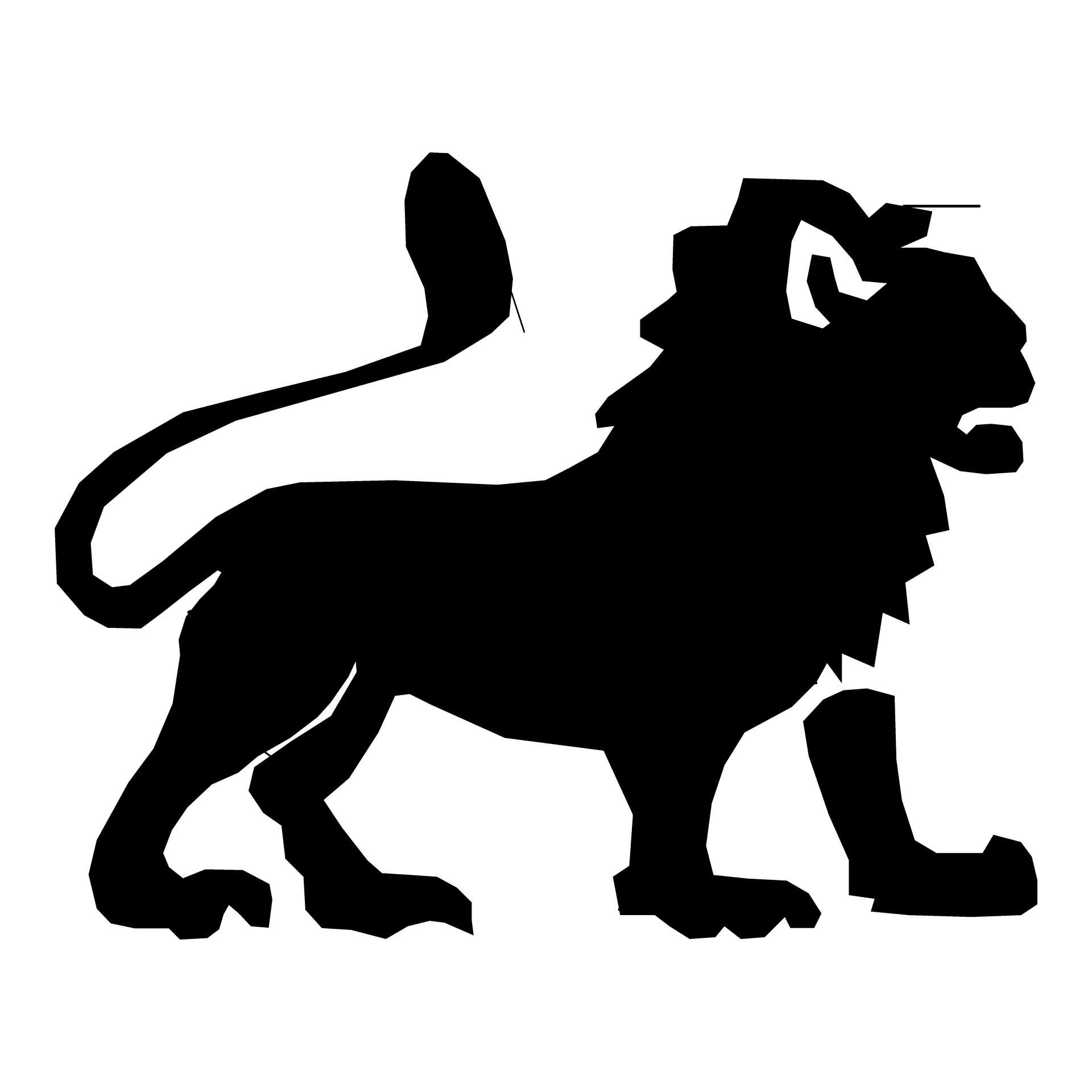 1920x1920 Silhouette Leo Free Stock Photo