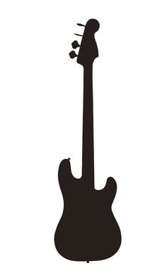 236x392 Free Svg Bass Guitar Silhouette Cricut!!! Guitars