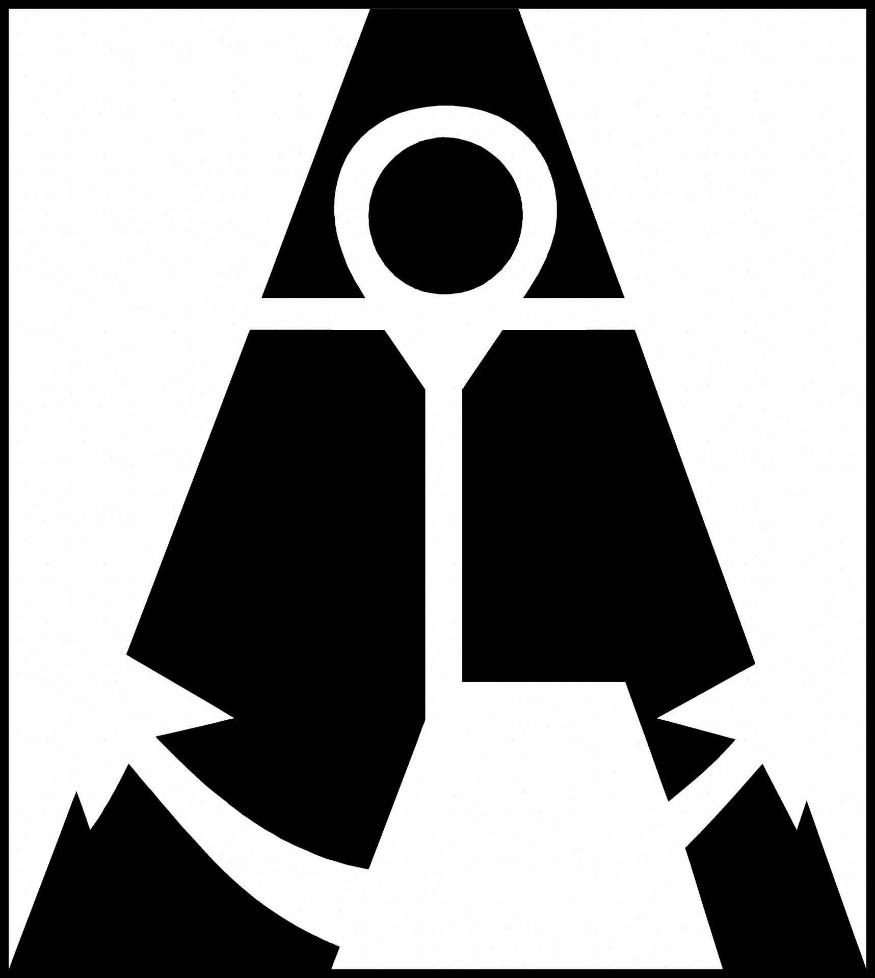 1717x1920 Alphabet Silhouette Letter A Free Stock Photo