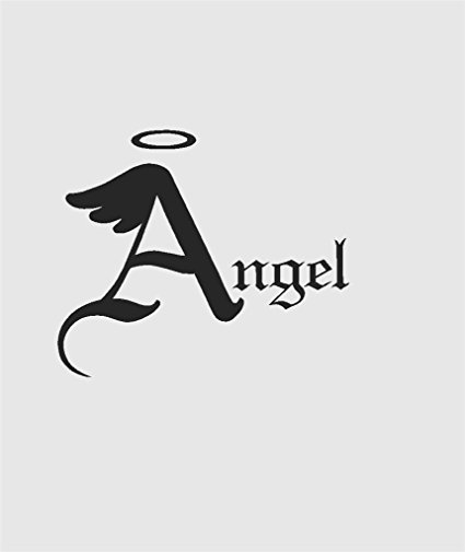 425x505 Letter A With With Wings And Halo Silhouette In Angel