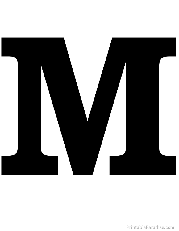 580x751 Printable Letter M Silhouette.jpg