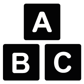 283x283 Letter Cubes Silhouette Silhouette Of Letter Cubes