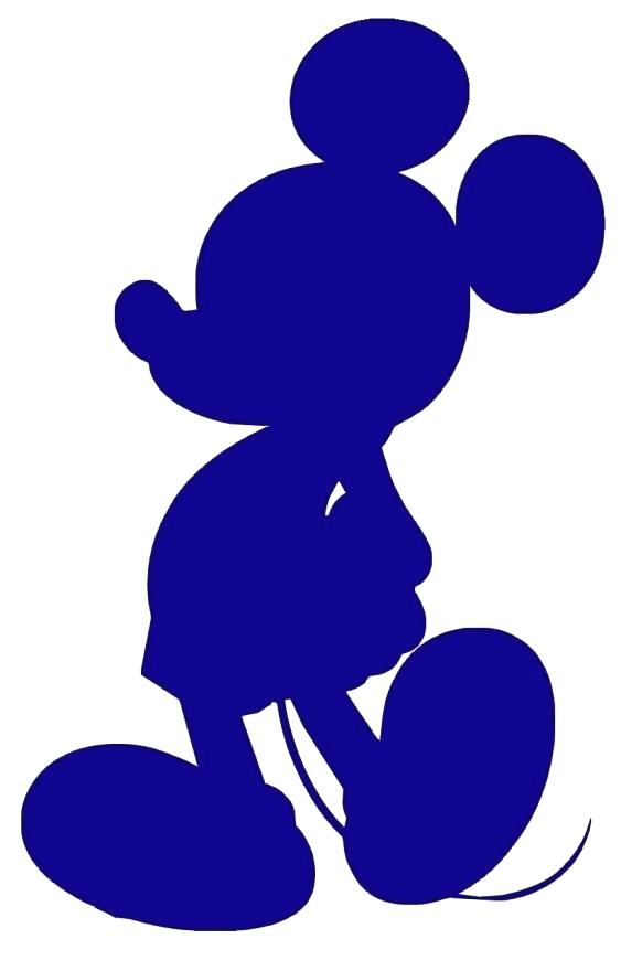 563x870 Mickey Mouse Head Silhouette Also Mouse Ears Clip Art Mickey Blue