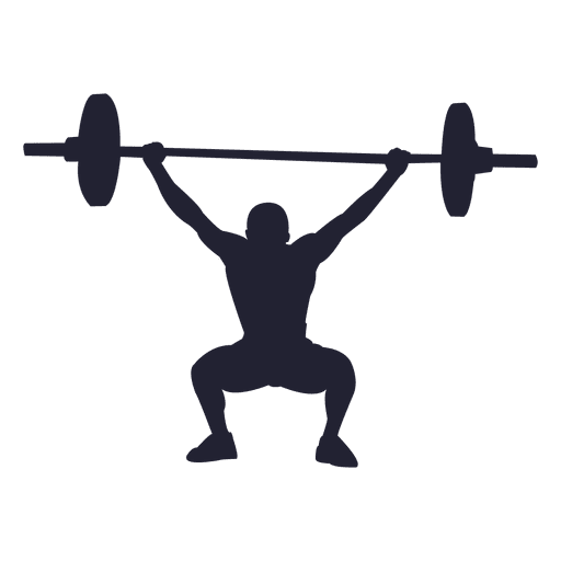 512x512 Weight Lifting Silhouette 1