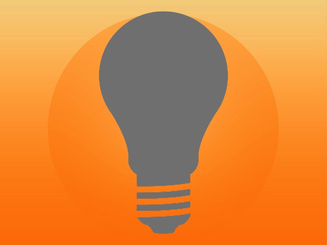 646x484 Gray Silhouette Of A Light Bulb Photo Free Download