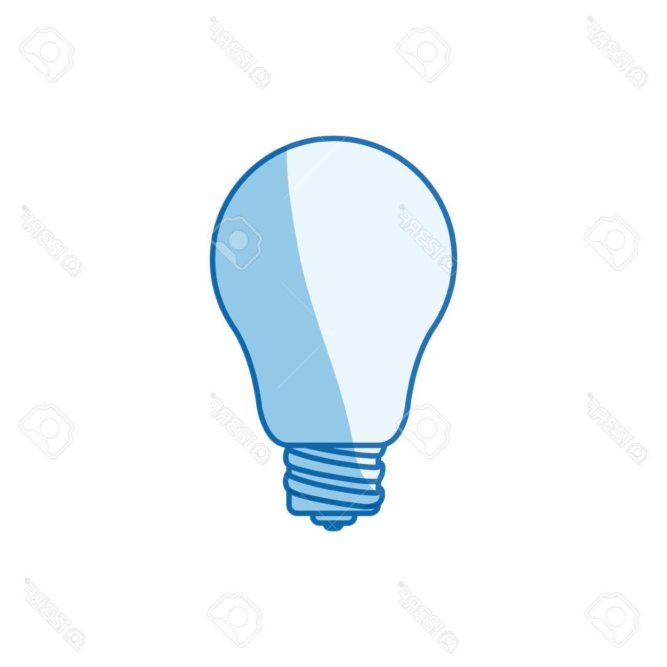 1300x1300 Best 15 Blue Color Shading Silhouette Light Bulb Icon Vector