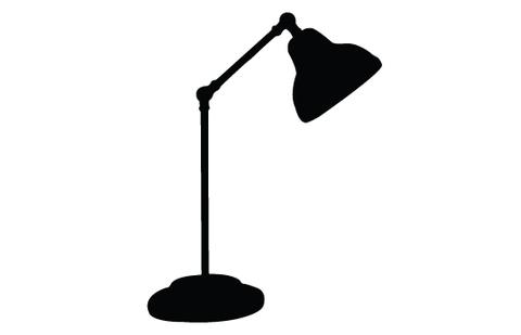 480x309 Table Light Silhouette Vector Silhouettes Vector