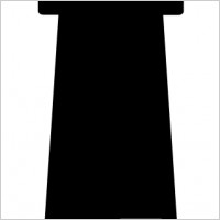 200x200 Lighthouse Silhouette Clipart