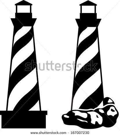 414x470 Simple Lighthouse Drawing