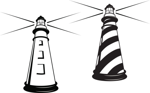 525x326 Free Lighthouse Clipart Black And White