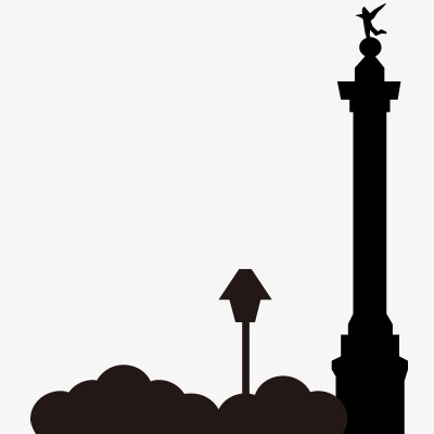 400x400 European And American Architectural Silhouettes, Lighthouse