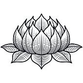 170x170 Black Silhouette Of Lily Vector Premium Clipart