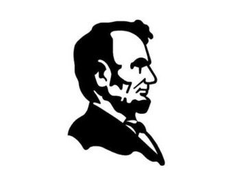 340x270 Abe Lincoln Sticker Etsy