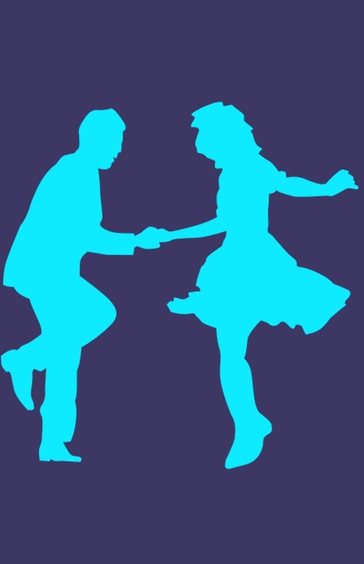 517x800 Lindy Hop Silhouette Posters By Slinky Reebs Redbubble