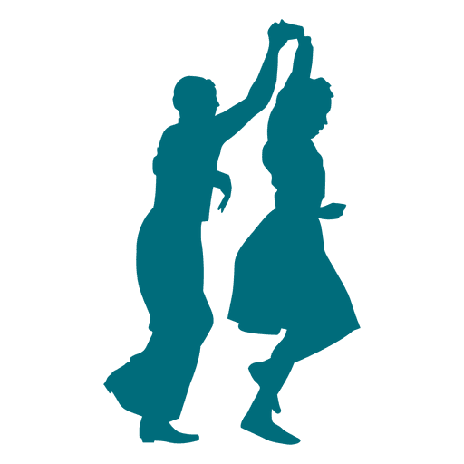512x512 Lindy Hop Dance Man Spinning Woman Silhouette