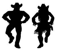 200x180 Country western dance silhouettes The Stock A Silhouette