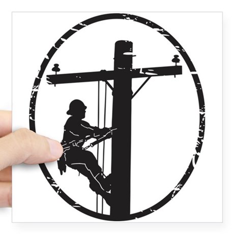 460x460 Power Lineman Stickers