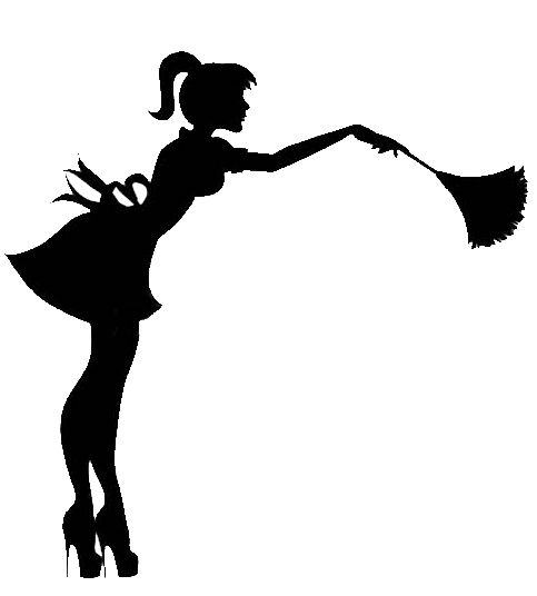 483x536 Clipart Silhouette Cleaning