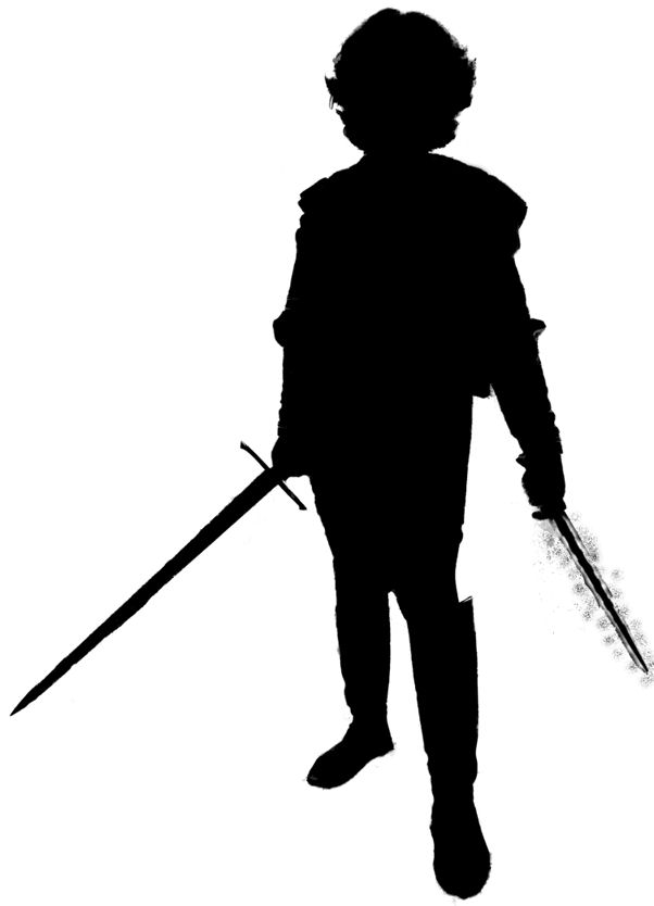 602x834 Fighter Mage Silhouette By Qhudspeth