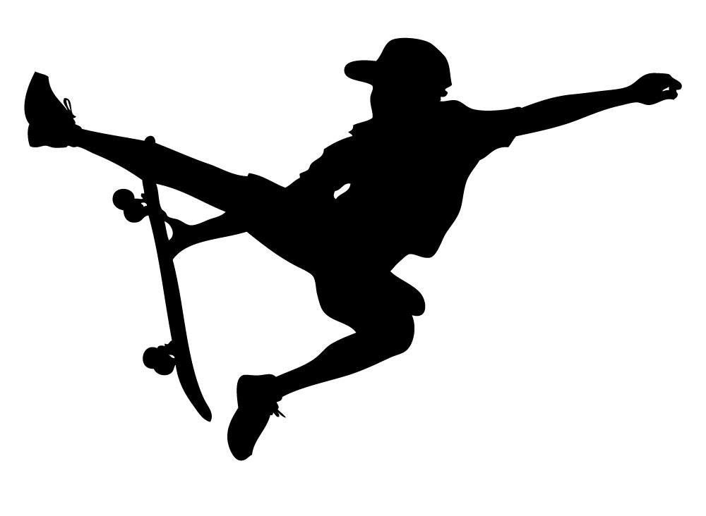 1000x732 Wallmonkeys Skateboarding Sport 1 Peel And Stick Wall Decals
