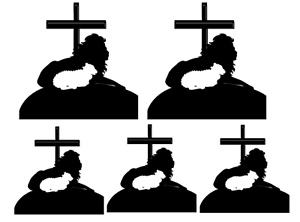 300x222 Easter Lion Amp Lamb Cross Die Cut Embellishments Religious, God, 4