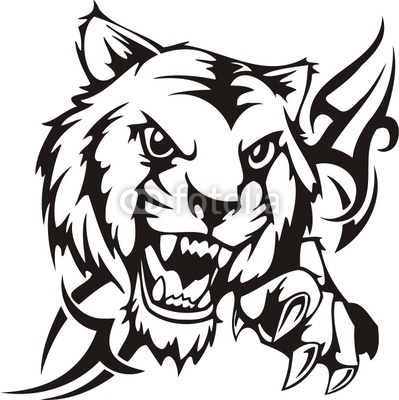 399x400 Lion Head Silhouette Clip Art Clipart Library