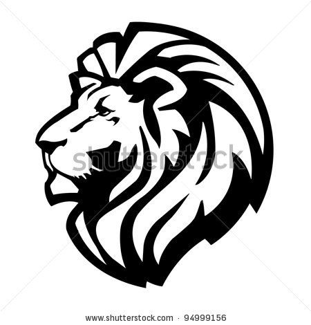 450x470 Lion Head Silhouette Clip Art Clipart