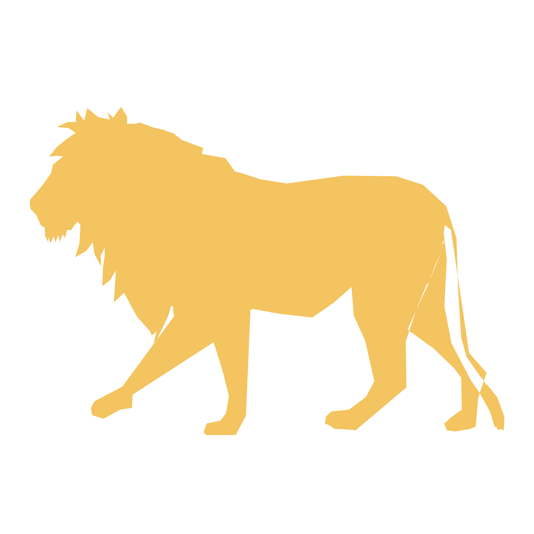 1875x1875 Lion Silhouette Clip Art