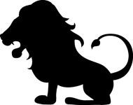 190x150 Lion Head Silhouette Clipart