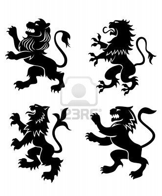 331x400 Royal Lions Silhouettes Art Amp Illustration Lion
