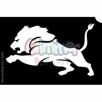 355x355 Glimmer Body Art Glitter Tattoo Stencils