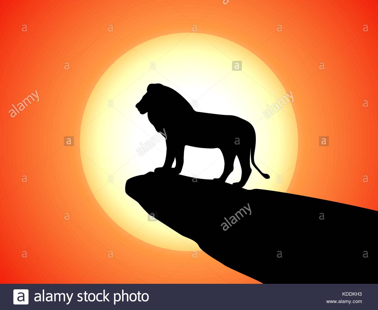 1300x1065 Lion Rock Stock Vector Images