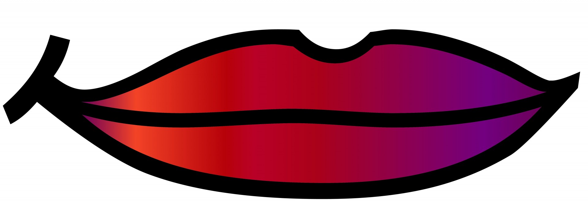 1920x672 Silhouette Of Lips Free Stock Photo