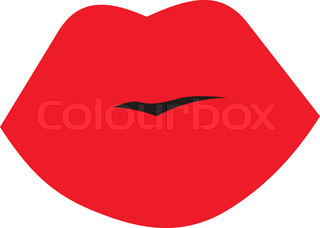 320x228 Set Gold Lips Girl Silhouette Isolated On White Background. Icons