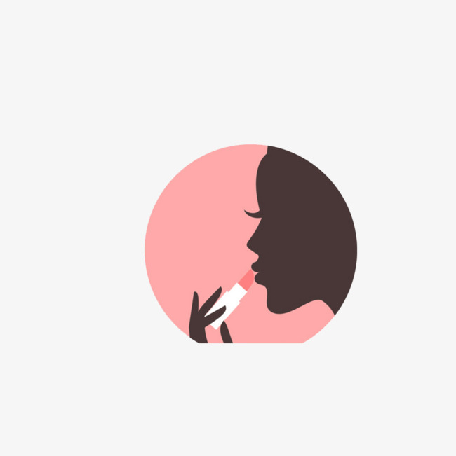 650x651 Girl Is Lipstick Silhouette, Girl, Sketch, Decoration Png Image