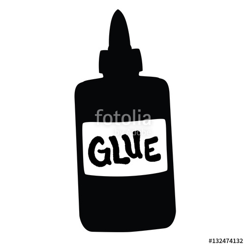 500x500 Glue Bottle, Silhouette Stock Image And Royalty Free Vector Files